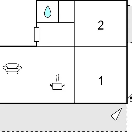 2 Bedroom Awesome In Viskovo